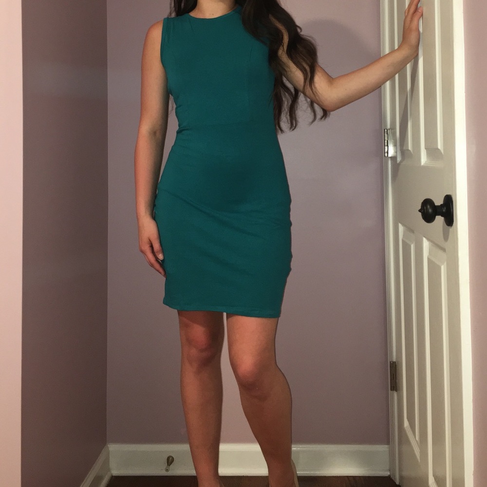 ⚡️FLASH SALE⚡️ Teal summer sleeveless dress